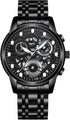 Avaner Men's Wrist Watch Stainless Steel Skeleton Quartz Watch with Luminous Hands...