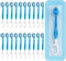 Disposable Mini Travel Toothbrushes, 5-in-1 Pre-Pasted Mini-Brush+Floss+Pick+Tongue Scraper, Prepasted On The Go Toothbrush for Travel, Portable T...