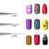 Beaute Galleria 3 Pieces Nail Art Long Striper Brush Set (12mm, 16mm, 22mm) for Thin Long Fine Line, Detailer, Striping, Color Block, One Stroke...