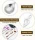uxcell 6Pcs Stainless Steel Music Note Coffee Spoon Mini Tableware Dessert Spoons Stirring Mixing Spoon for Tea Coffee Cake, 6 Inch Silver...
