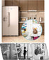 Child Safety Cabinet Locks,Cabinet Locks with Combination Closet Lock,Cabinet Lock,Child Proof Refrigerator Lock(Black 2Pcs)...