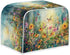 Butterfly Vibrant Floral Print Toasters Cover Quilted Toasters Cover Bread Maker Cover Kitchen Small Appliance Cover Toaster Oven Cover, for 2 Sli...