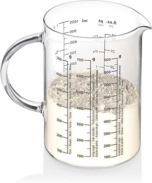 Tescoma 630434.00 Measuring Jar for 30oz, 1.0 Litre, Made of Glass...
