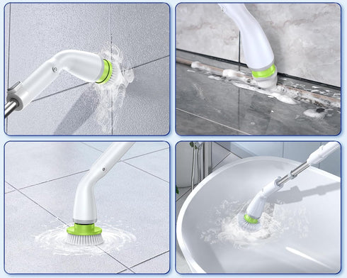LABIGO Brush Head 4 Pack, Replaceable Brush Heads for Spin Scrubber, Cordless Spin Scrubber Power Cleaning Brush for Bathroom Floor?Green?...