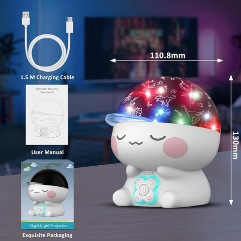 CHENFAN Dinosaur Night Light for Kids Room,Girl Dinosaur Toy,Dino Projection Kids Toys for 1-12 Year Olds Girls.Birthday Holiday Chirstmas Dinosau...