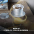 TRUNG NGUYEN LEGEND Vietnamese Pour Over Filter Set, Traditional Phin Drip Coffee Maker, Portable Reusable Coffee Press (Silver)...
