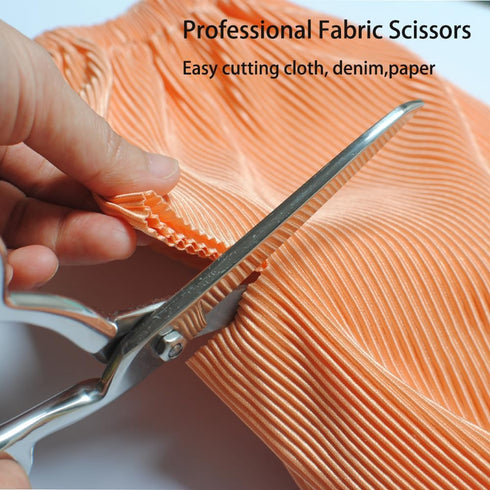 8.5 Inch Tailor Fabric Scissors Heavy Duty Dressmaker Sewing Scissors Stainless Steel Sharp Multi-purpose Shears for Cutting Cloth Fabric Denim, O...