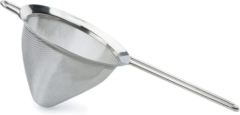 RSVP International Endurance Kitchen Collection, Stainless Steel Fine Mesh Conical Sieve/Colander, Multi-Purpose for Cooking, Baking, Loose Leaf T...