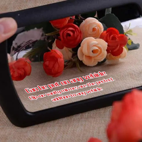 1 PC Car Sunshade Mirror Clip Vanity Mirror, Car Portable Vanity Mirror, Luxury Sunglasses Car Accessories, Universal for Anywhere (6.65"x4.33"/16...