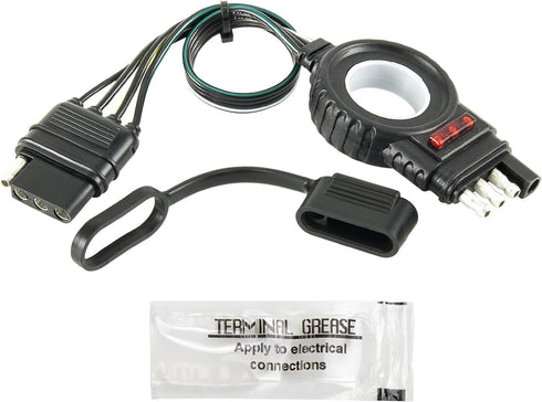 Hopkins Towing Solutions 48148 Endurance Easy-Pull 12 4 Flat Extension Trailer Connector, Black...