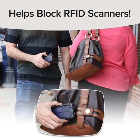Ultra-Thin RFID-Blocking Wallet, AS-SEEN-ON-TV, ID Theft Protection, Easy to Carry, Reach Cards & Cash with a Touch of a Button, Aluminum Outer Sh...