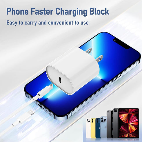 Fast Charger for iPhone Charge Fast Charging?MFi Certified?, Compatible with iPhone 14 13 12 Pro/14 Plus/13 Pro Max/11/XS Max/XR, USB C to Lightni...