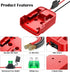 2 Packs Power Wheels Adapter for Milwaukee M18 Battery Adapter 18V Power Wheels Battery Conversion Kit with Switch, Fuse & Wire Terminals, 12AWG W...