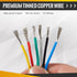 Solid Tinned Copper Wire, 10Ft Each 6 Different Colored 18 Gauge Wire, Flexible Silicone Rubber Insulated Electrical Wire, Widely Range for High&L...