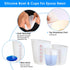 ZUYEE Silicone Measuring Cups (2 Cup + 1 Cup) Flexible Measure Melting Cups for Epoxy Resin Butter, Chocolate Squeeze Pour Baking Cup Dishwasher S...