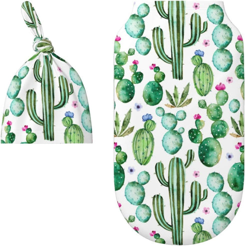 Cactus Swaddle Blankets Newborn Receiving Blanket Baby Swaddle Wrap Soft Sleeping Sack for Baby Girls Boys...