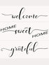 Reusable Stencil Set – Home Sweet Home, Welcome, Grateful Stencils - Word Stencils for Painting on Wood– Laser Cut Painting Stencil - for Home Déc...