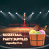 50 Pcs Basketball Paper Ice Cream Cups Basketball Party Treat Snacks Bowls Cute Basketball Birthday Party Supplies Dessert Food Containers For Sou...