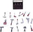 18Pcs 1:12 Miniature Repair Tools Doll House Accessories Multi-Tool Miniature Tool Model Set for DIY Crafts Ornament Dollhouse Decoration Toys...