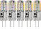 Simba Lighting LED G4 Bulb (5 Pack) 1.1W T3 10W Halogen Replacement 12V AC/DC JC Bi-Pin Base for Accent Lights, Under Cabinet Puck Light, Chandeli...