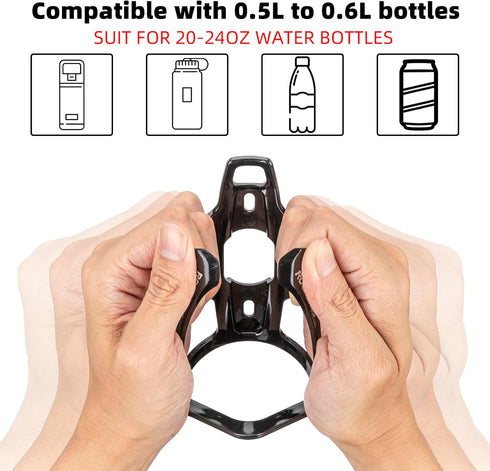 ROCKBROS Bike Water Bottle Holder Ultra-Light Bicycle Bottle Cages with Screws Tool, Universal Bike Cup Holder for Road MTB Mountain Bikes Cycling...