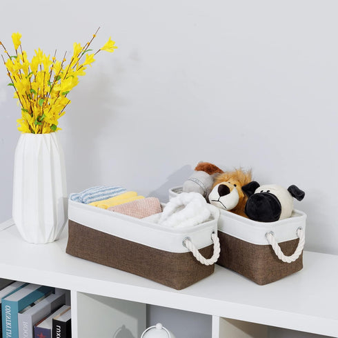 DULLEMELO Toilet Paper Storage Basket, Toilet Paper Basket for Back of Toilet, Bathroom Storage Basket for Cosmetics Towels Toilet Paper, Toilet T...
