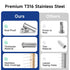 LuckIn Cable Railing Kit, 50 Pack T316 Stainless Steel Protector Sleeves Cable Railing Hardware for 1/8" Wire Rope, Cable Railing System for Stair...