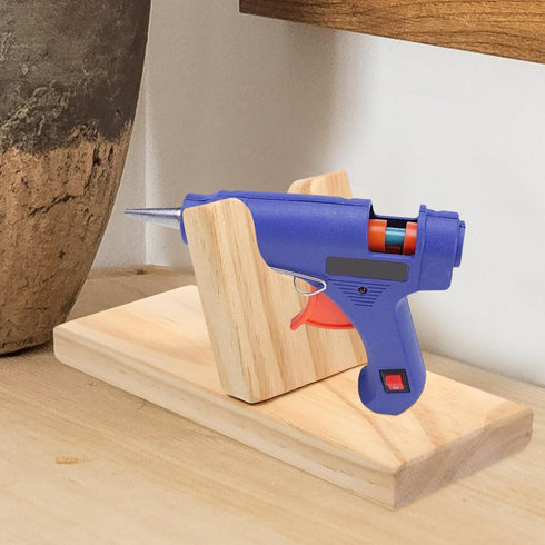 Stand for Hot Glue Wooden Hot Glue Stand Mini Glue Stand Wooden Holder Shelf Hot Glue Accessories - Random Color...
