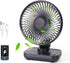 Small Oscillating Fan 3600mAh, Battery Operated Fan,Rechargeable Fan,Small battery powered fan ,Small fan, Oscillating Fan,Dual Adjustable Angle D...