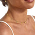 Dainty Beaded Choker Necklaces,14K Gold/Silver Plated Cute Tiny Delicate Coin/Satellite Chain Choker Necklaces for Women...