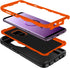 for Galaxy S9 Case, Heavy Duty Shockproof Dust/Drop Proof 3 Layer Full Body Protection Rugged Cover Case for Galaxy S9, Black/Orange...