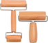Whaline Wood Pastry Pizza Roller 2 Pieces Non Stick Wooden Rolling Pin for Home, Kitchen Baking Cooking Easy to Handle (T-Maple and H-Maple)...
