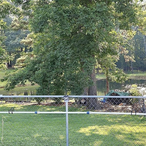 4 Pack Chain Link Fence Hangers, (Upgraded) Fence Hooks - Hanging More Pool Equipment - to Hold Poles,Pool Brush,Leaf Rakes,nets,Hoses,Pool Vacuum...