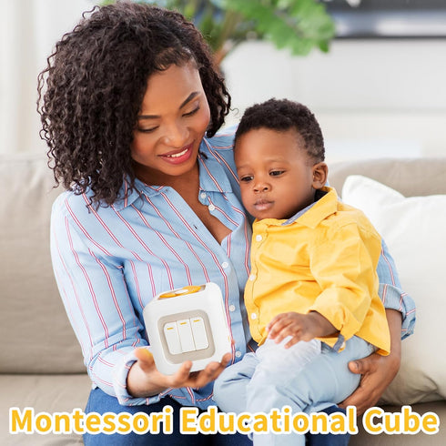 Montessori Busy Cube for Toddlers 1-3,Car Travel Toys Busy Board Activity Cube,Learning Stocking Stuffers Educational Birthday Gifts Sensory Baby ...