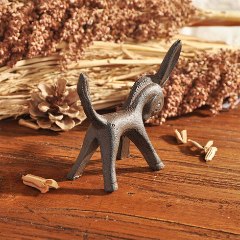 Iron Animal Figurine Donkey Horse Sculpture Desktop Animal Ornaments for Home Office Decoration...