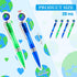 Teling Earth Pens Retractable Cute Globe Pens Bulk 1.0 mm Tellurion Shape Earth Day Pens Black Ink World Ballpoint Pens for Kids Adults Accessorie...