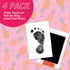 Outus 3 x 5 Inch Newborn Handprint and Footprint Paw Print Kit 4 Clean Touch Ink Pads 10 Imprint Cards Pet Inkless Hand and Feet Stamp for Dogs(Or...