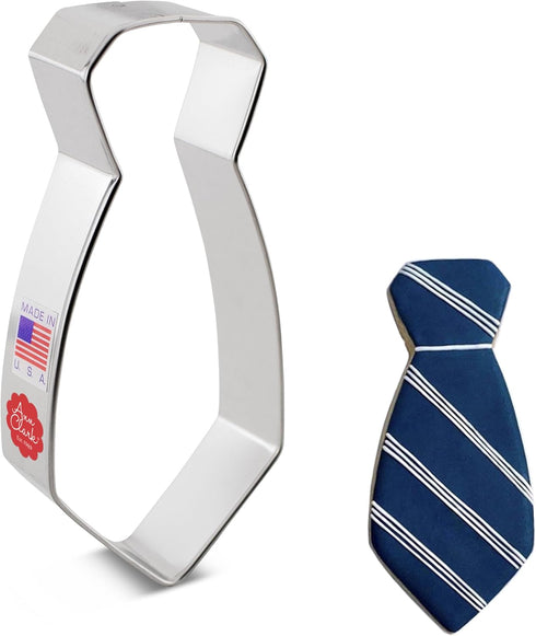 Neck Tie Cookie Cutter, 4.75" Made in USA by Ann Clark...