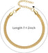 Silver Bracelets Mother's Day gifts Mesh Link Chain Bracelet for Women Men Dainty Chain Bracelets with Gift Box...