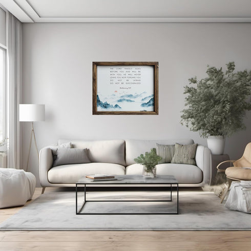 Posterizer 1 pcs-Deuteronomy 31:8 Quote-Spiritual Poster-Religious Posters-Gifts for Christians - Decor for Church, Sunday School Classroom- UNFRA...