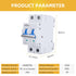 Circuit Breaker, DC Circuit Breaker 2 Pole 500v 63 Amp for Solar PV System, Solar Disconnect Switch with Double Thickening Handle, Din Rail Mount ...