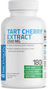 Bronson Tart Cherry Extract 2500 mg Vegetarian Capsules with Antioxidants and Flavonoids Non-GMO, 180 Count...