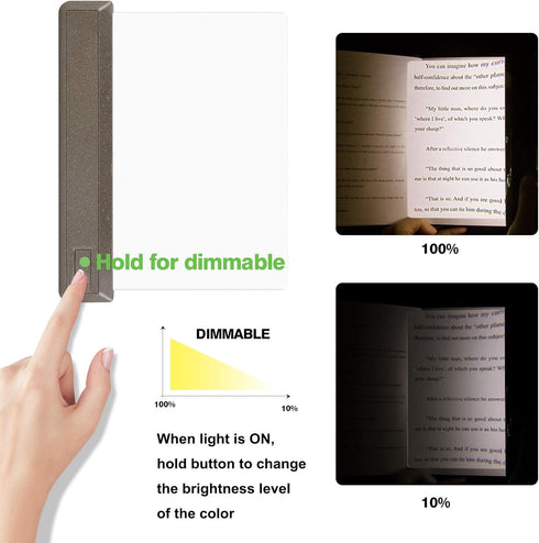 Full Page Magnifier, Ultra Bright 12 LEDs Handheld Magnifying Glass with Cool/Warm White Light, Adjustable Brightness Illunimated Magnifier for Ey...
