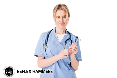 EMI Buck Neurological Reflex Testing Medical Hammer - Comes with Needle and Brush (Royal)...