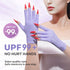 modelones UV Gloves for Gel Manicures, Premium UPF99+ UV Protection Gloves for UV/LED Gel Nail Lamp, Nail Art Skin Care Fingerless Anti UV Glove P...