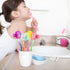 Toothbrush Head Cover Cap 6 Pack Toothbrush Coverings Clips Portable Toothbrush Protector Toothbrush Storage Head Cover for Bathroom Home Travel T...