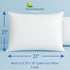 Queen Size Waterproof Pillow Protectors (Set of 4) – Zippered Allergy Pillowcase Cover Dust Proof Encasement...