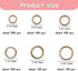 YAKA 1600Pcs 6 Different Sizes Open Jump Rings,5mm 6mm 7mm 8mm 9mm 10mm Ring Jewelry Keychain for Jewelry Making Accessories,1Pcs Jump Ring Open/C...