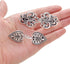 Tornito 12Pcs Vintage Sweater Shawl Clips Retro Cardigan Collar Shirt Waist Clip Dresses Chain Clip Antique Flowers Pattern Brooch Pins Clip for W...