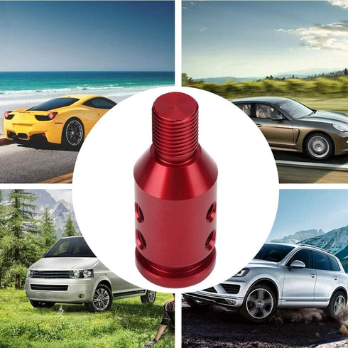 Universal Gear Shift Knob Adapter, Automotive Manual Transmission Non Threaded Shifter Kit Car Aluminum Alloy Racing Replacement Boot Retainer Sti...